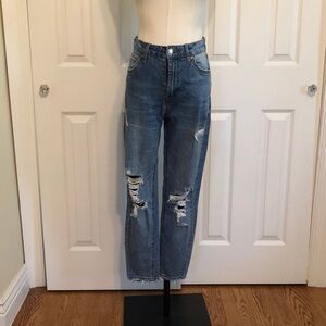 Wild Fable Blue Distressed Boyfriend Jeans